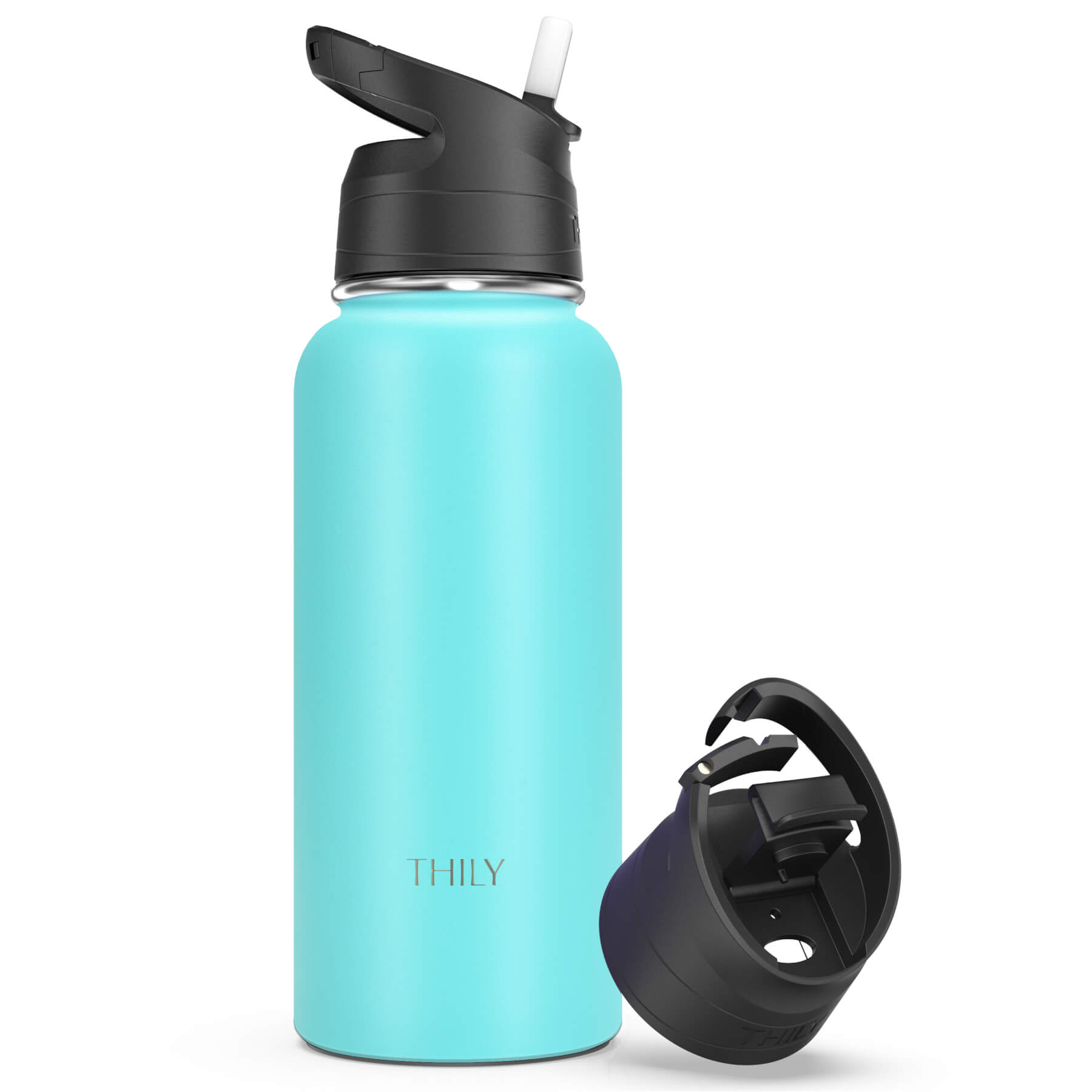 Water Bottle | 32 Oz| Matte Teal by THILY