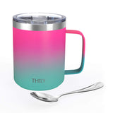 Pink & Green Insulated Mug