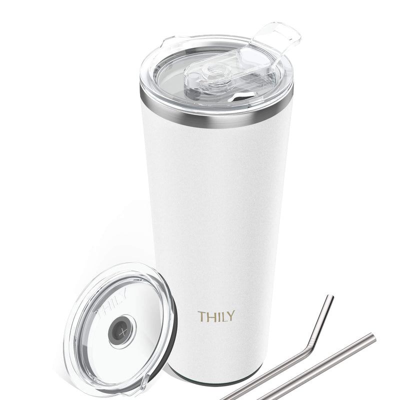 20oz Matte White Insulated Tumbler