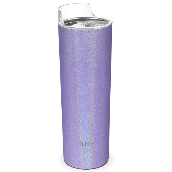 Glitter Lavender Skinny Tumbler