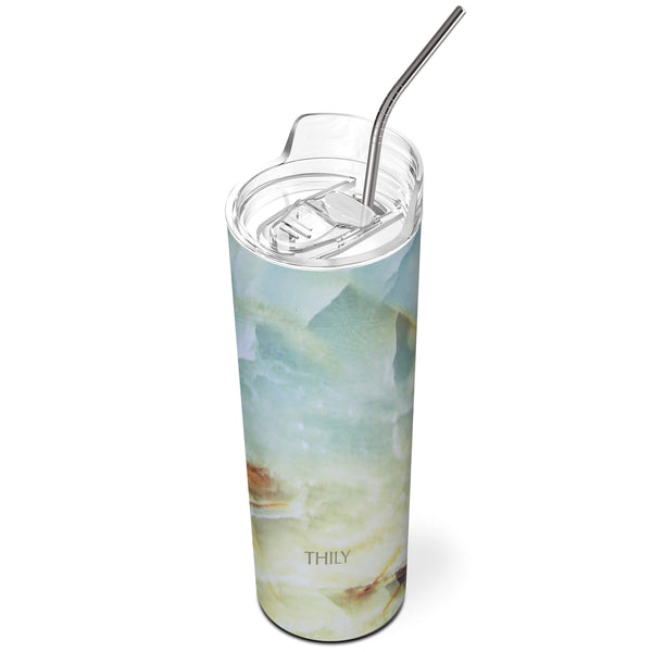 THILY_skinny_tumbler_22_oz_lid_straw_opal_marble