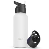 WATER BOTTLE | 32 OZ | MATTE WHITE - THILY