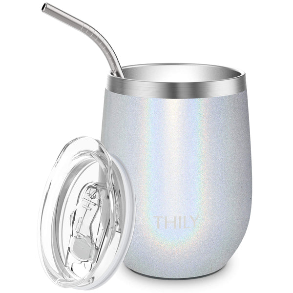 THILY_T2_wine_tumbler_sliding_lid_straw_glitter_pearl_white