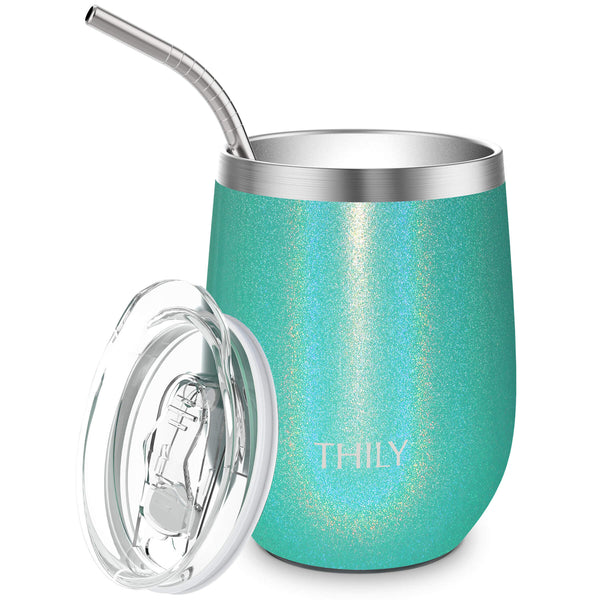 Glitter Gray Skinny Tumbler | Glitter Gray Tumbler | THILY by THILY