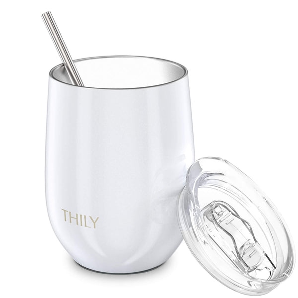 THILY Wine Tumbler - Pearl White by THILY