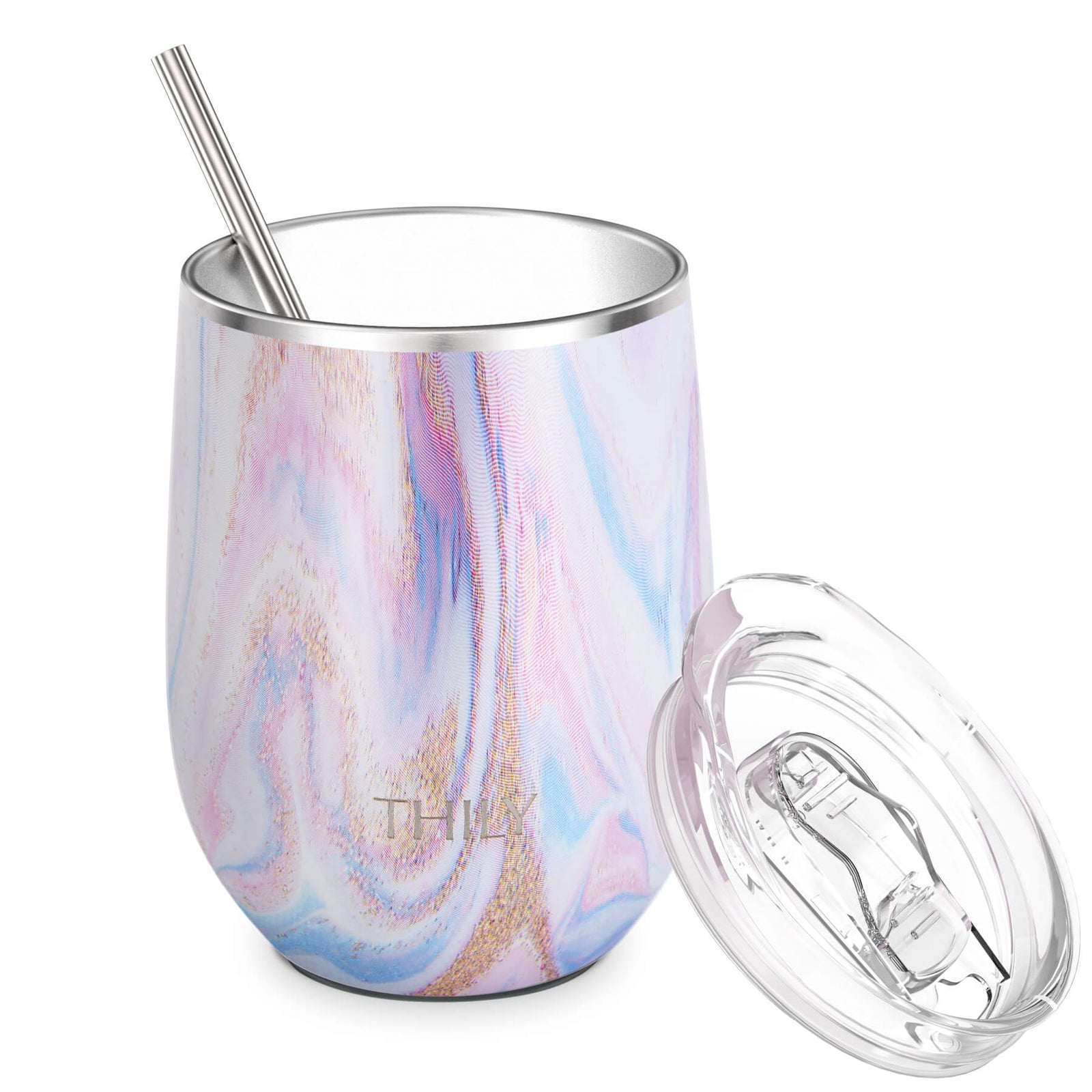 Wine Tumbler - Pink Ripple – THILY